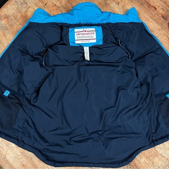 Vintage Y2K Aeropostale Down Puffer Vest Zip Up Womens Small 00s 70s Throwback - Picture 3 of 10